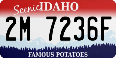 ID license plate 2M7236F