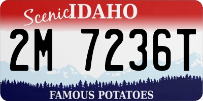 ID license plate 2M7236T