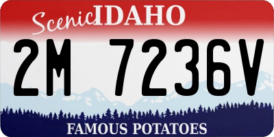 ID license plate 2M7236V