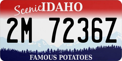 ID license plate 2M7236Z