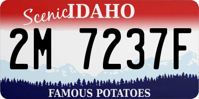 ID license plate 2M7237F