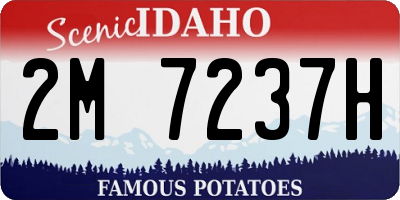 ID license plate 2M7237H