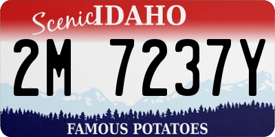 ID license plate 2M7237Y