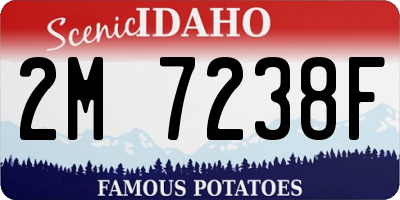 ID license plate 2M7238F