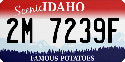 ID license plate 2M7239F