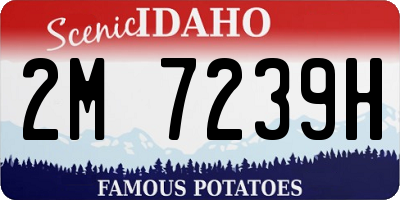ID license plate 2M7239H