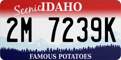 ID license plate 2M7239K
