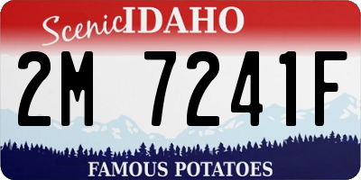 ID license plate 2M7241F