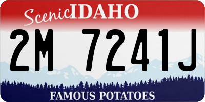 ID license plate 2M7241J