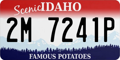 ID license plate 2M7241P