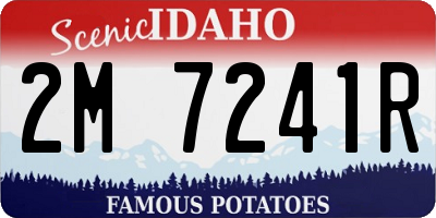 ID license plate 2M7241R