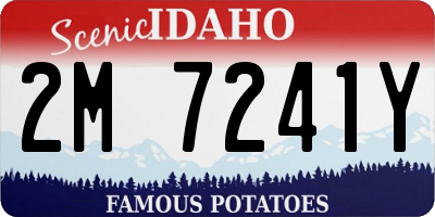 ID license plate 2M7241Y