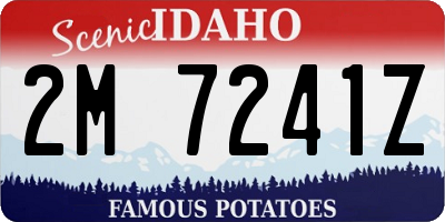 ID license plate 2M7241Z