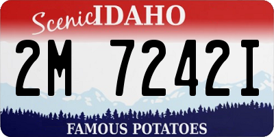 ID license plate 2M7242I