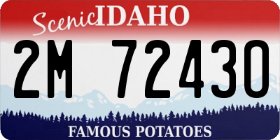 ID license plate 2M7243O