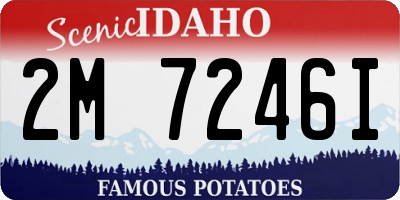 ID license plate 2M7246I