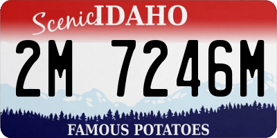 ID license plate 2M7246M