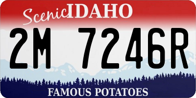 ID license plate 2M7246R