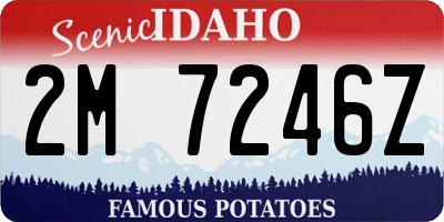 ID license plate 2M7246Z