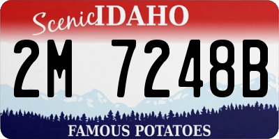 ID license plate 2M7248B