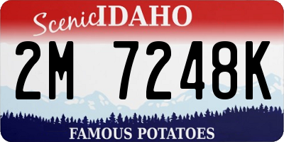 ID license plate 2M7248K