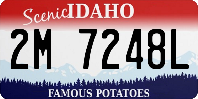 ID license plate 2M7248L