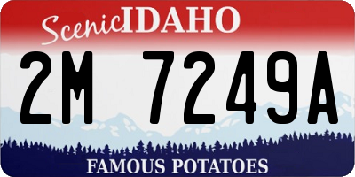 ID license plate 2M7249A