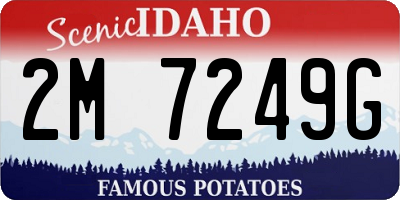 ID license plate 2M7249G