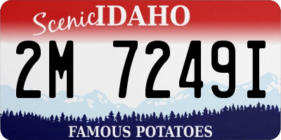 ID license plate 2M7249I