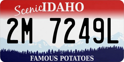 ID license plate 2M7249L