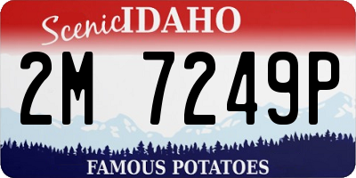 ID license plate 2M7249P