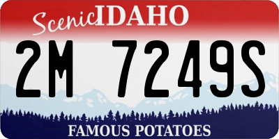 ID license plate 2M7249S