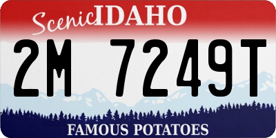 ID license plate 2M7249T