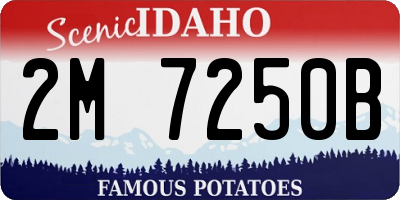 ID license plate 2M7250B