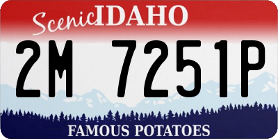 ID license plate 2M7251P