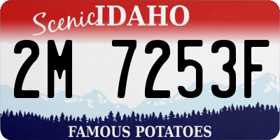 ID license plate 2M7253F