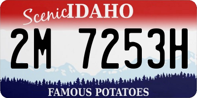 ID license plate 2M7253H