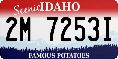 ID license plate 2M7253I