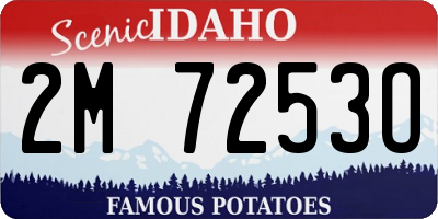 ID license plate 2M7253O