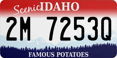 ID license plate 2M7253Q