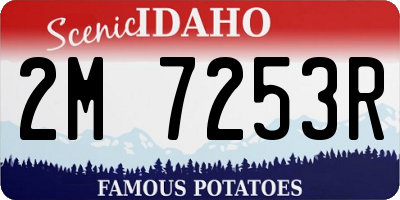 ID license plate 2M7253R
