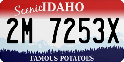ID license plate 2M7253X