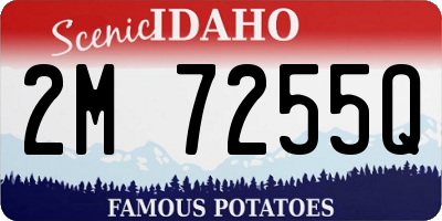 ID license plate 2M7255Q