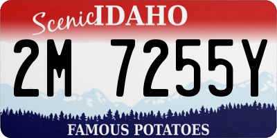 ID license plate 2M7255Y