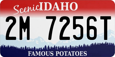 ID license plate 2M7256T
