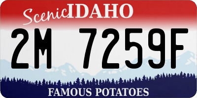 ID license plate 2M7259F