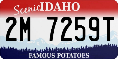ID license plate 2M7259T