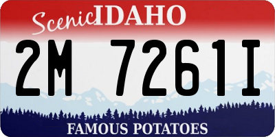 ID license plate 2M7261I