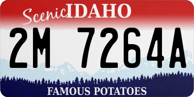 ID license plate 2M7264A