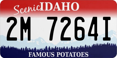 ID license plate 2M7264I